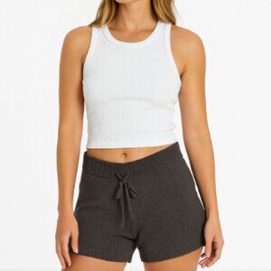 DYI Women's Sweater Felt Bottom Short Black Size Large